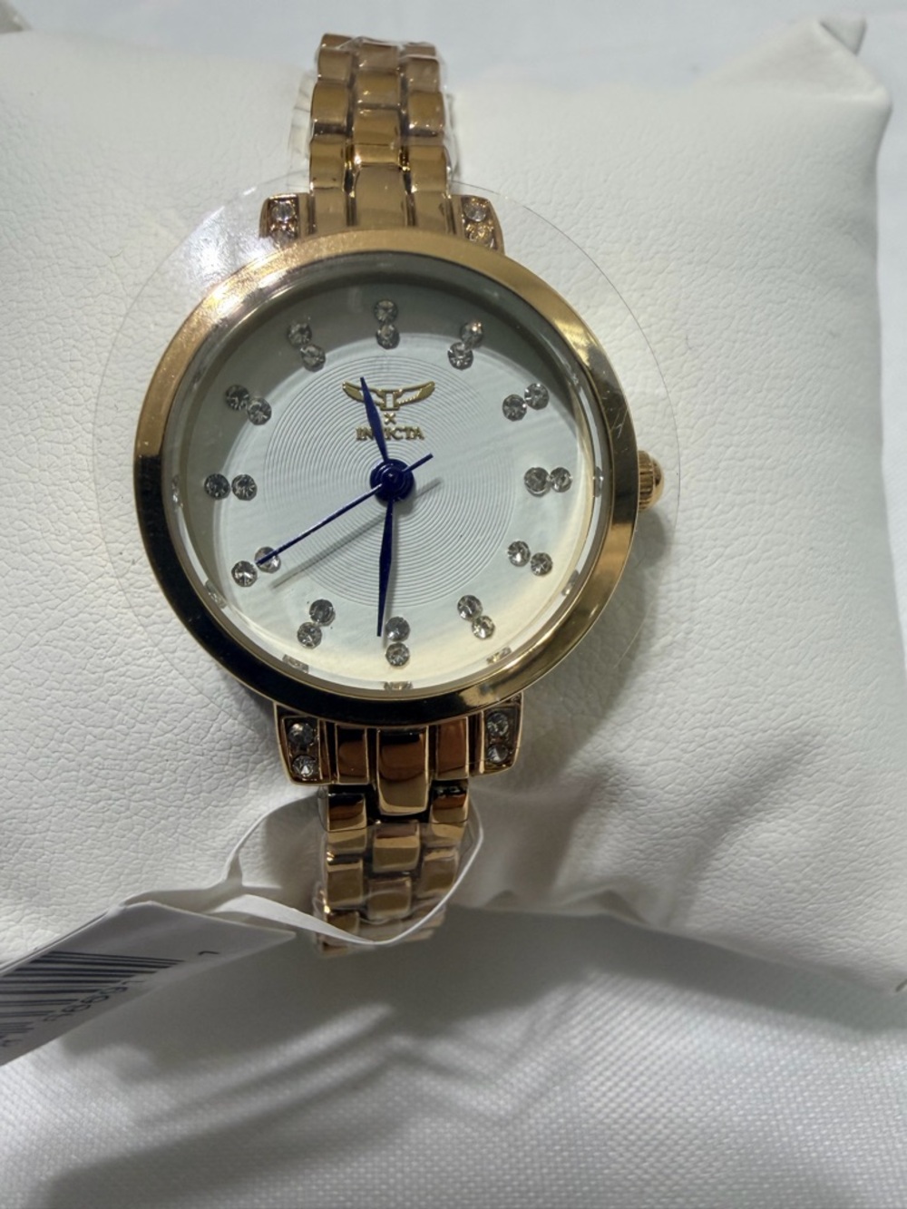 Invicta Women’s Gold-Tone Crystal Dial Watch - White Face